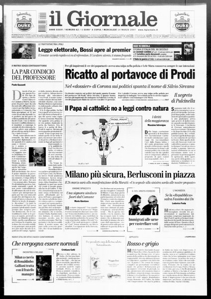 Il giornale : quotidiano del mattino